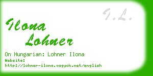 ilona lohner business card